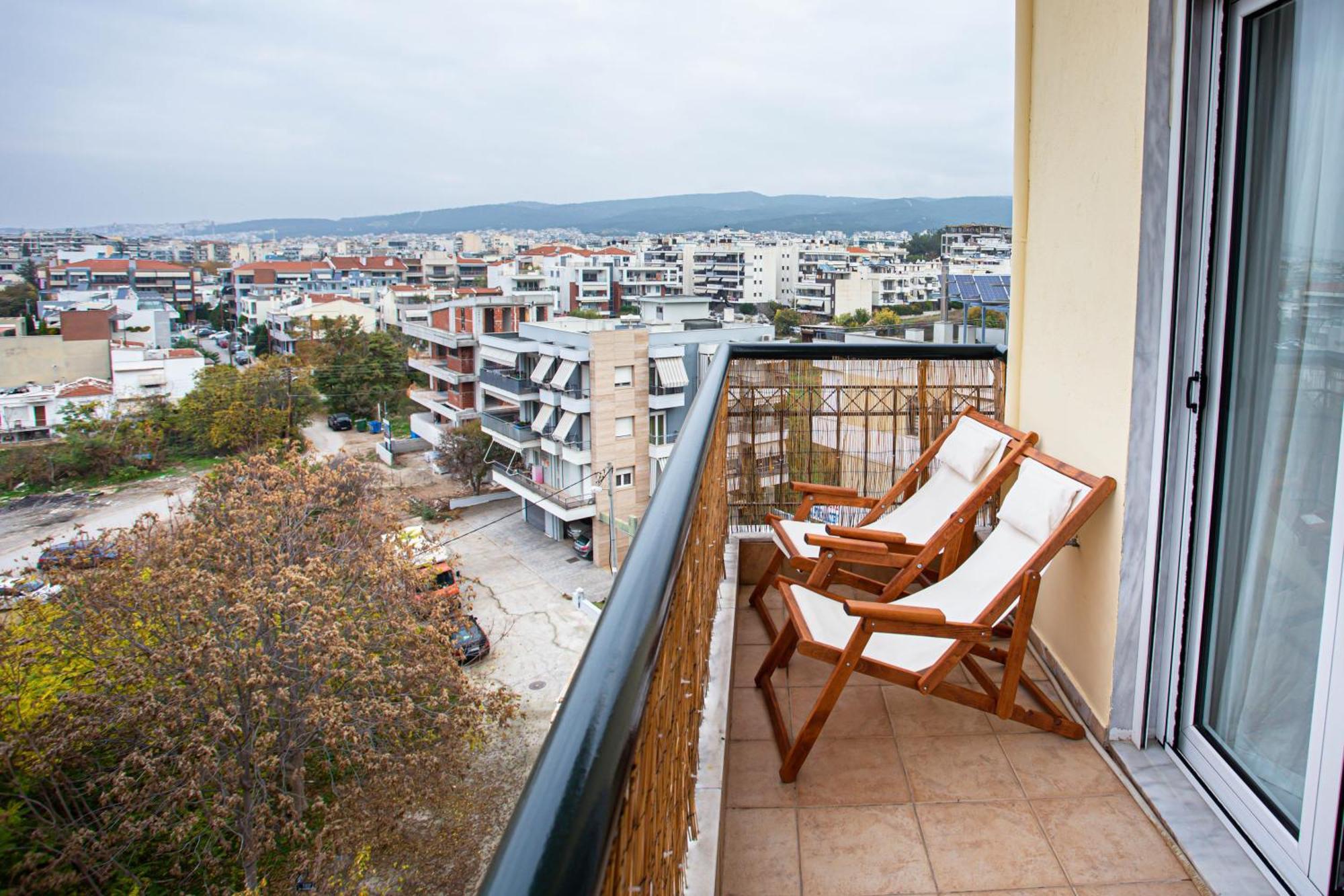Celestial Garden-Thessaloniki'S Modern, Eclectic Penthouse With An Amazing View And Veranda ภายนอก รูปภาพ